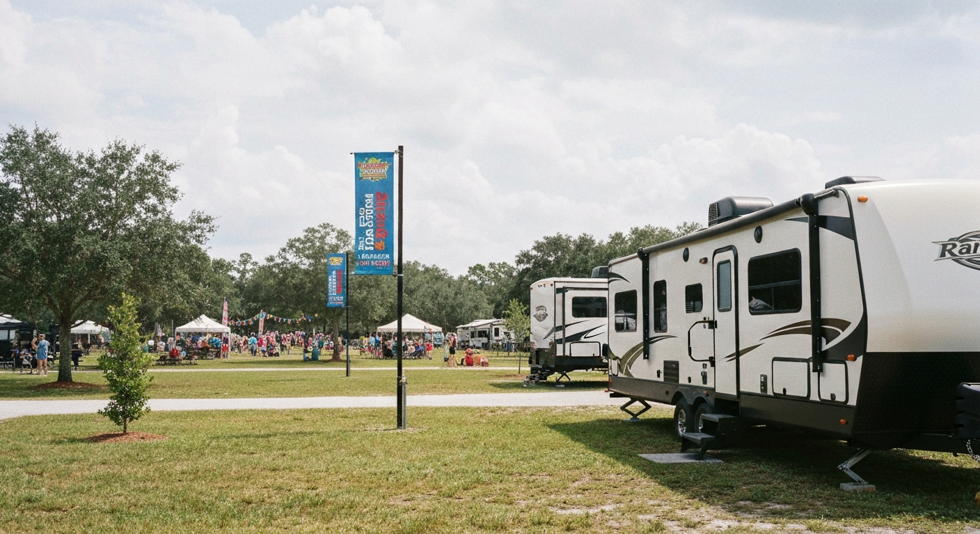 RV rental for Rainbow Springs Festival of the Arts near Belleview