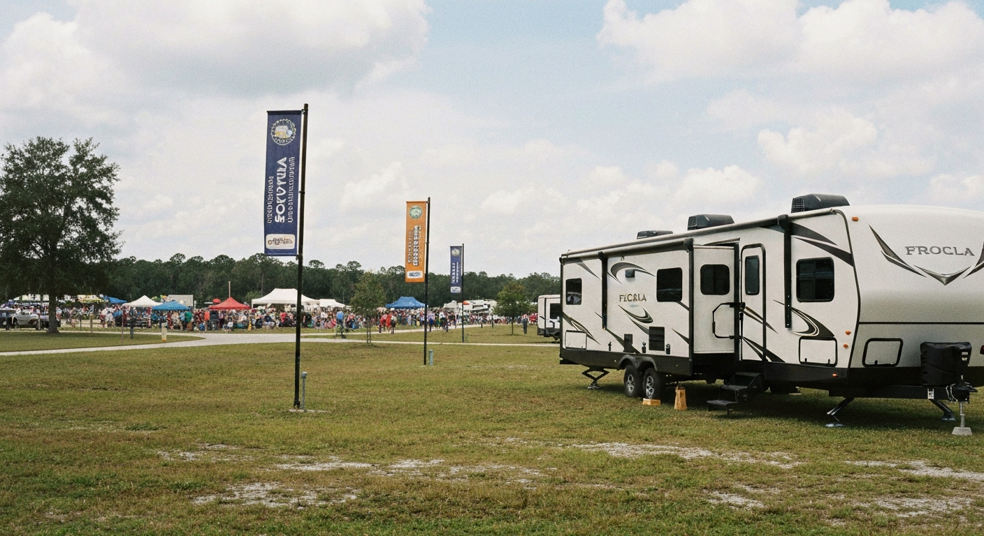 RV rental for Ocala Florida Horse Shows at World Equestrian Center near Belleview